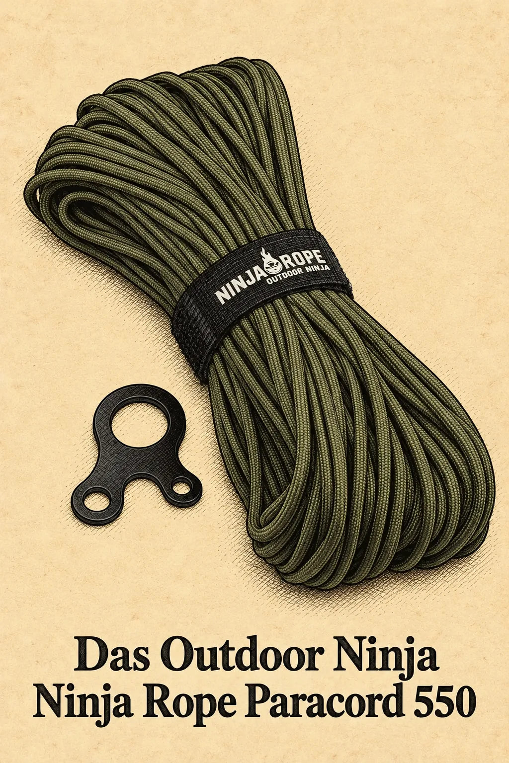 Das Outdoor Ninja Ninja Rope Paracord 550