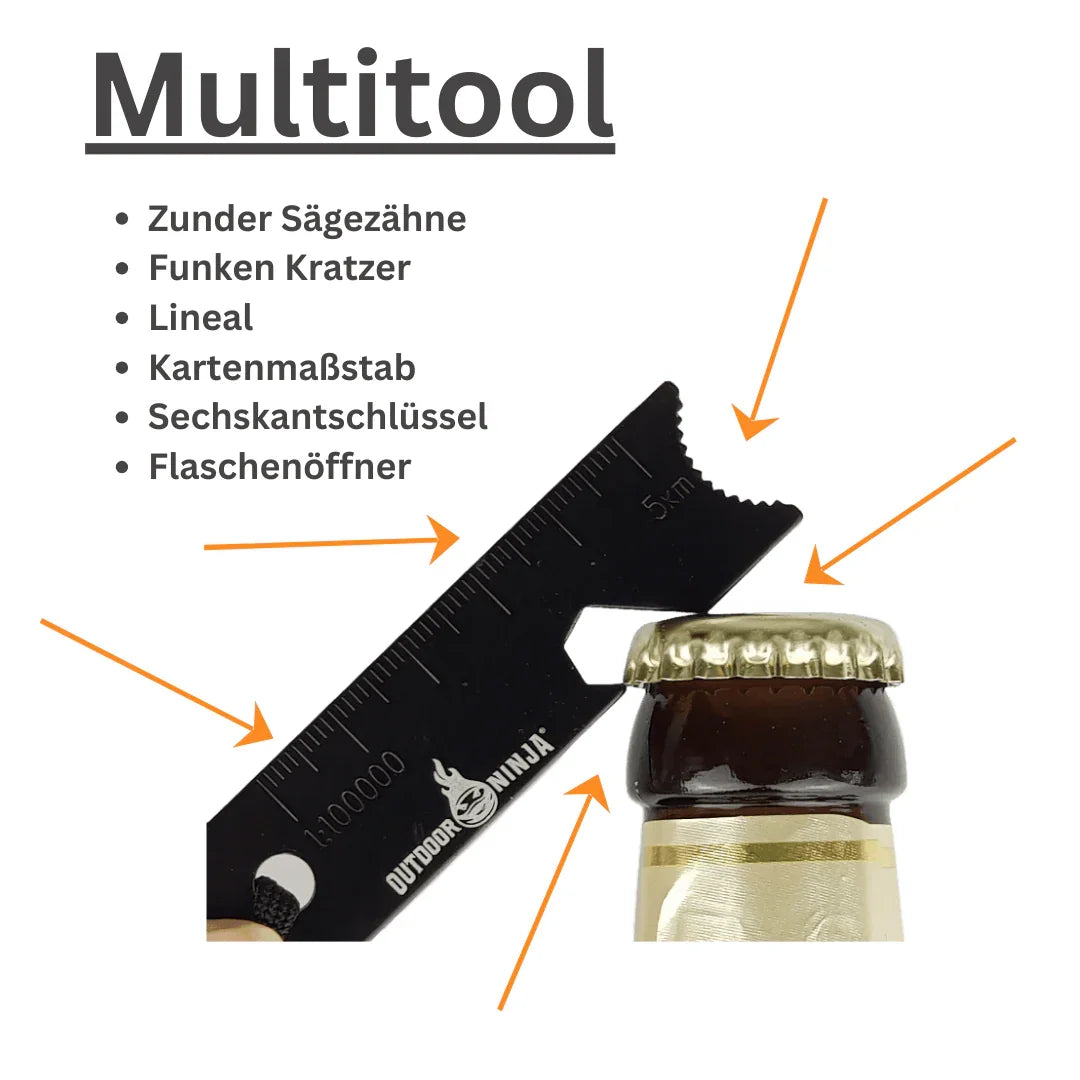 Outdoor Ninja Feuerstahl Striker mit beschreibung