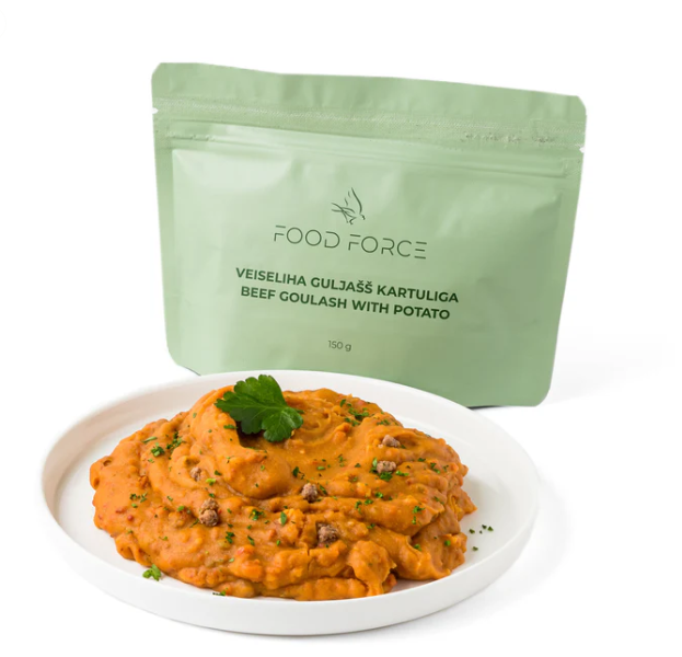 Food Force Rindergulasch mit Kartoffel 150g