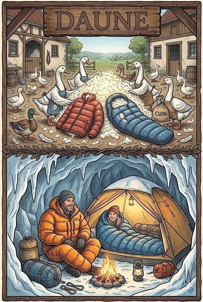 Outdoor Materialkunde: Was steckt hinter Daune?