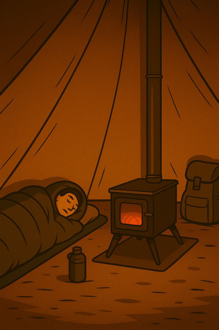 Schlafen im Tipi mit Ofen Wie gefährlich ist das wirklich?