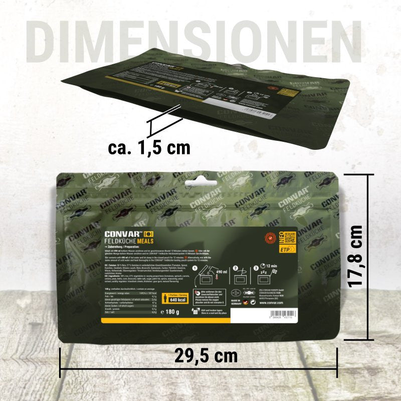 Chili mit Nudeln von CONVAR™ Feldküche